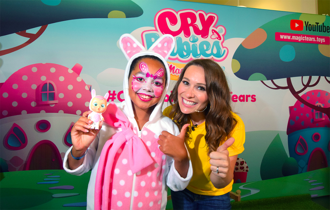 Tiana and Jen Pringle at the launch of IMC Toys’ Cry Babies Magic Tears